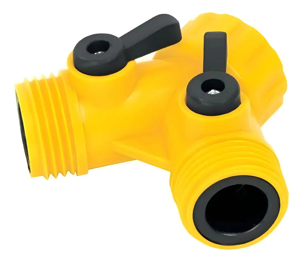 Adaptador doble de agua tipo Y plástico