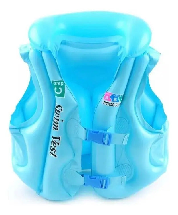 Chaleco Salvavidas Inflable Para Niños Ideal 3 A 10 Años - vista 8