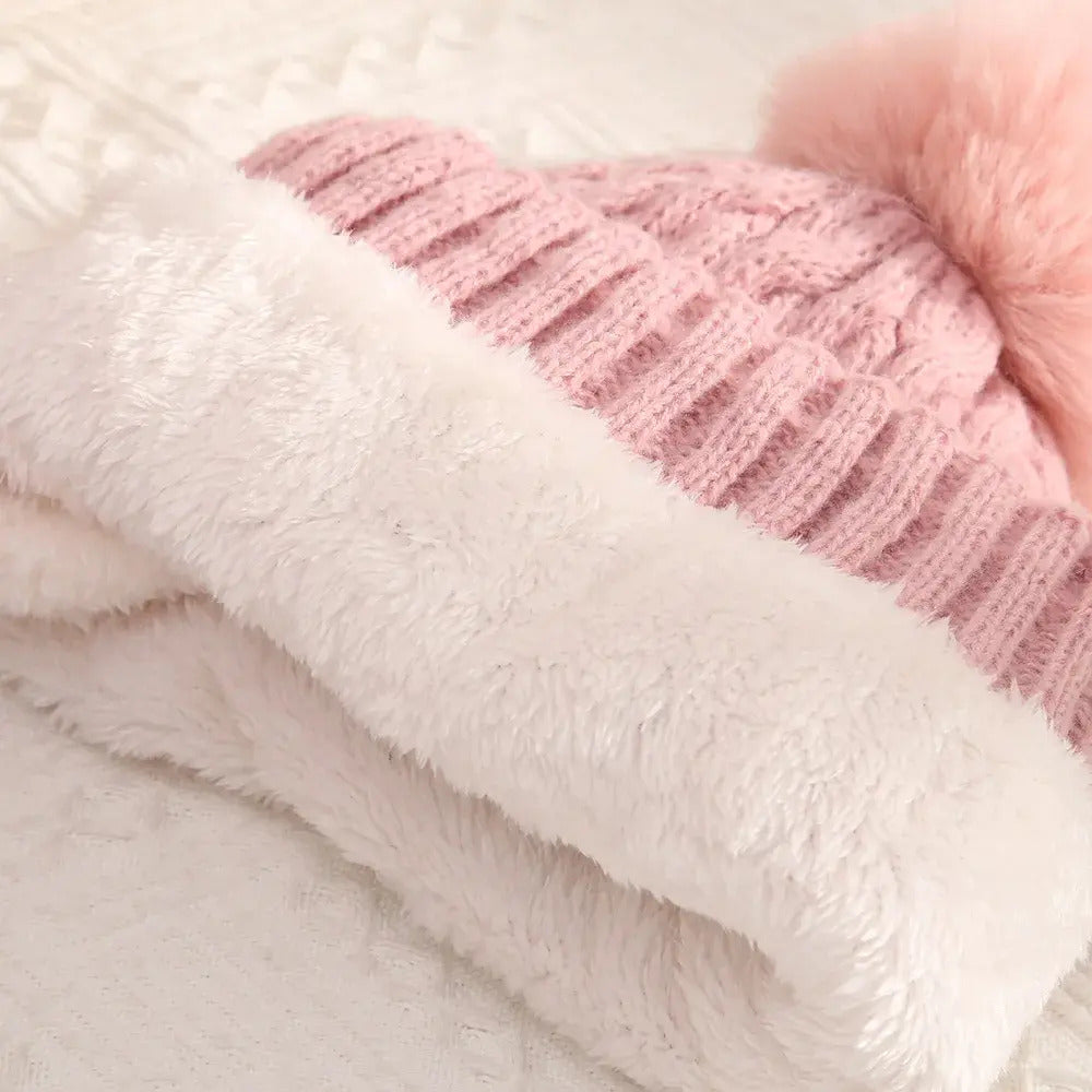 Gorro De Invierno Con Interior De Chiporro Y Pompon Peludo - vista 8