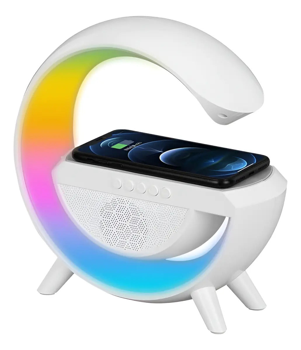 Parlante portátil Bluetooth con luz LED