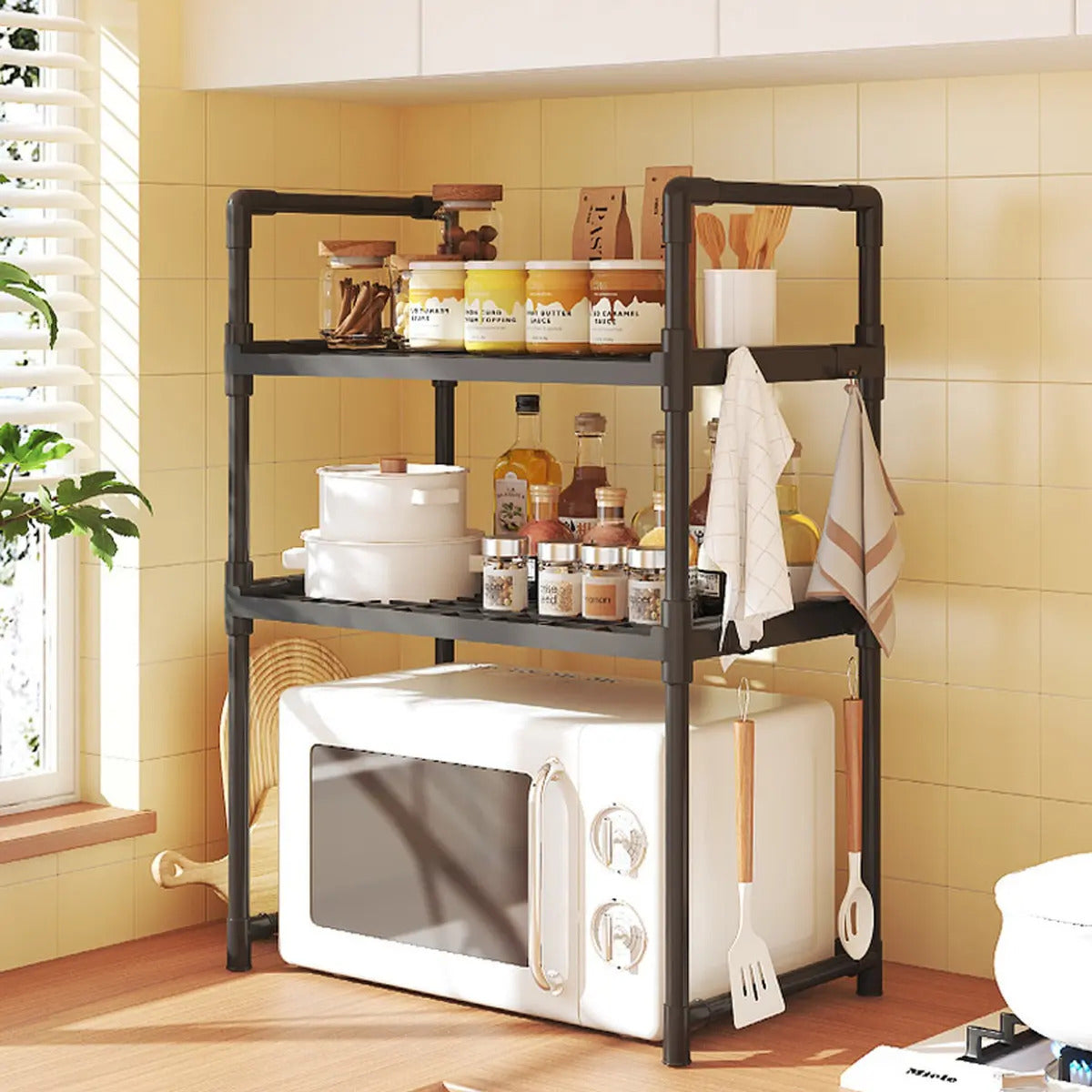 Rack Estante Organizador De Cocina Para Microondas 3 Niveles - vista 2