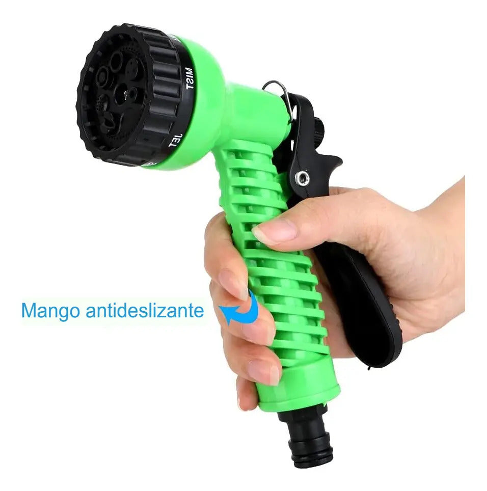 Manguera De Agua Retractil Expandible Con Pistola 22.5 Mts - vista 3