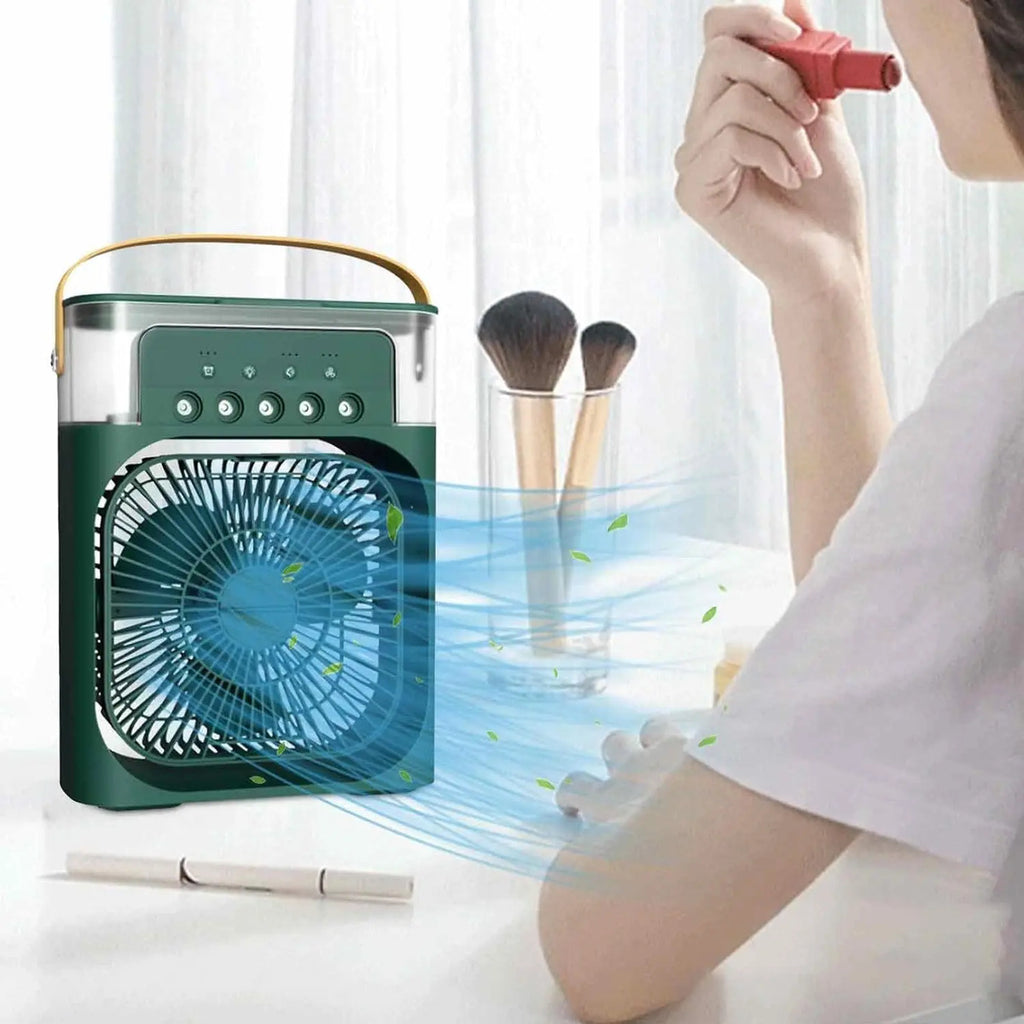 Ventilador De Escritorio Y Humificador Con Luz Led 4 En 1 - vista 7