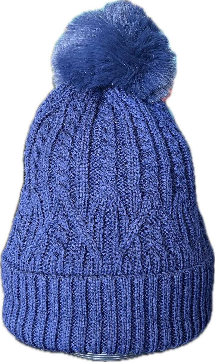 Gorro De Invierno Con Interior De Chiporro Y Pompon Peludo - vista 12