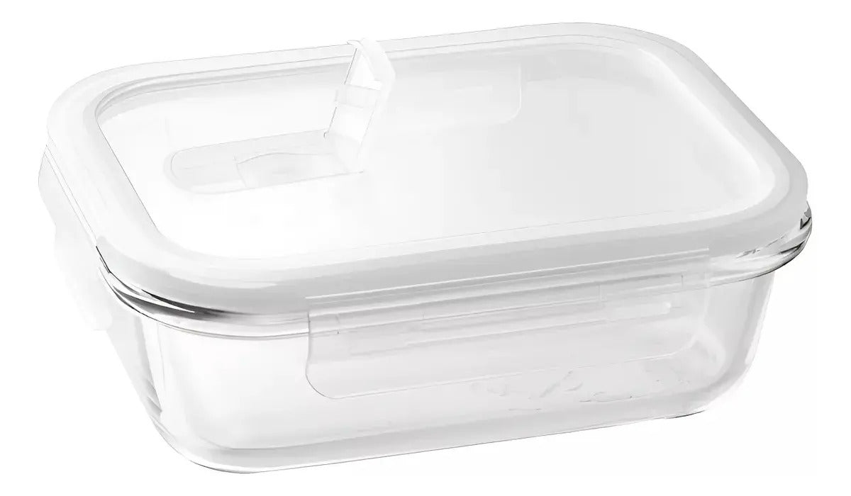 Contenedor Hermetico De Vidrio Tapper Rectangular 1000ml - vista 2