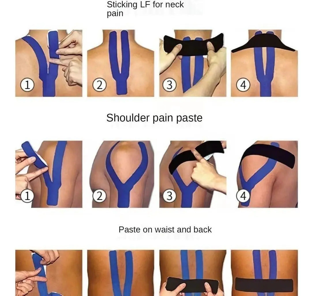 Cinta Kinesiologica Cinta Atletica Vendaje Neuromuscular - vista 3