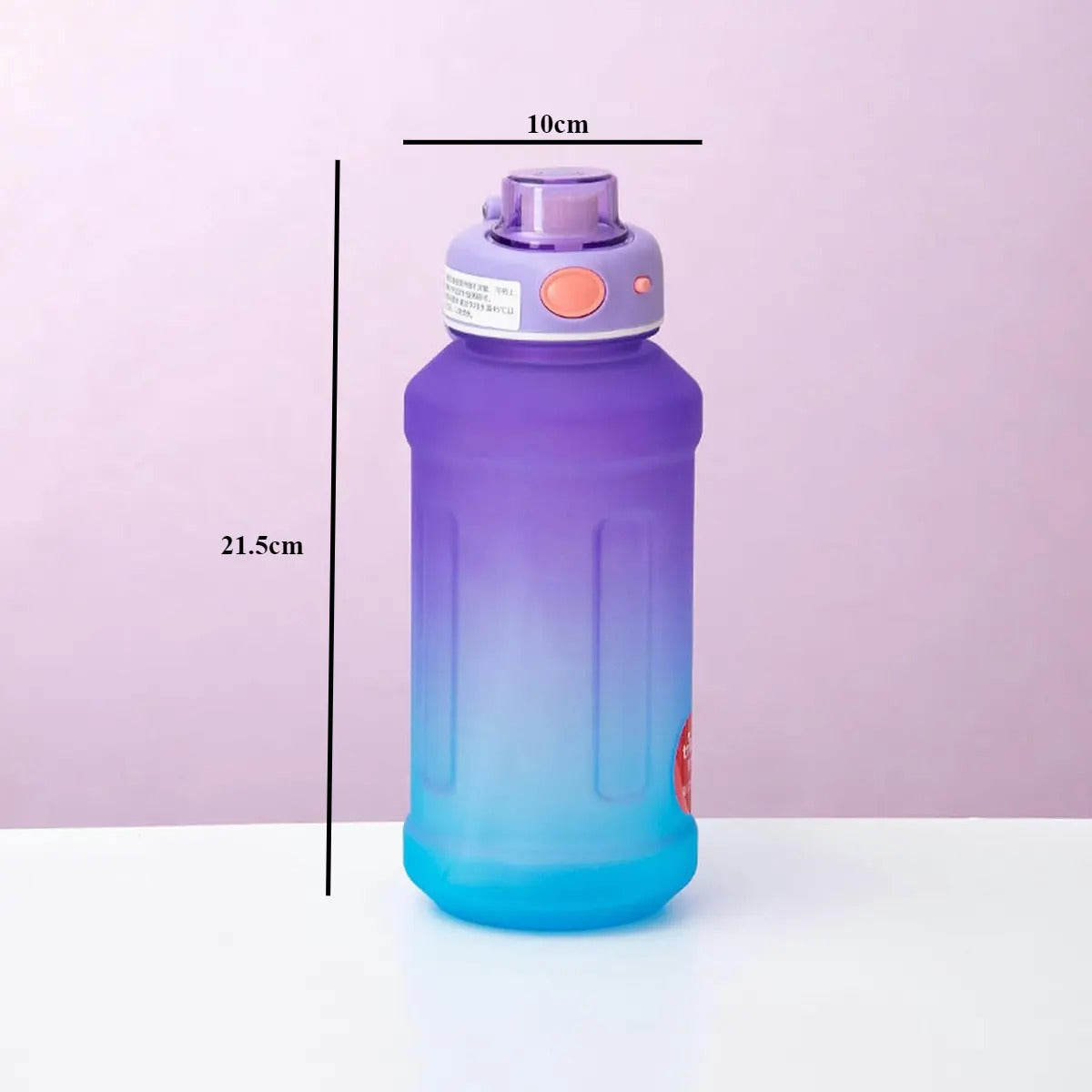 Botella De Agua Deportiva Gym Escolar 800ml Con Stickers - vista 3