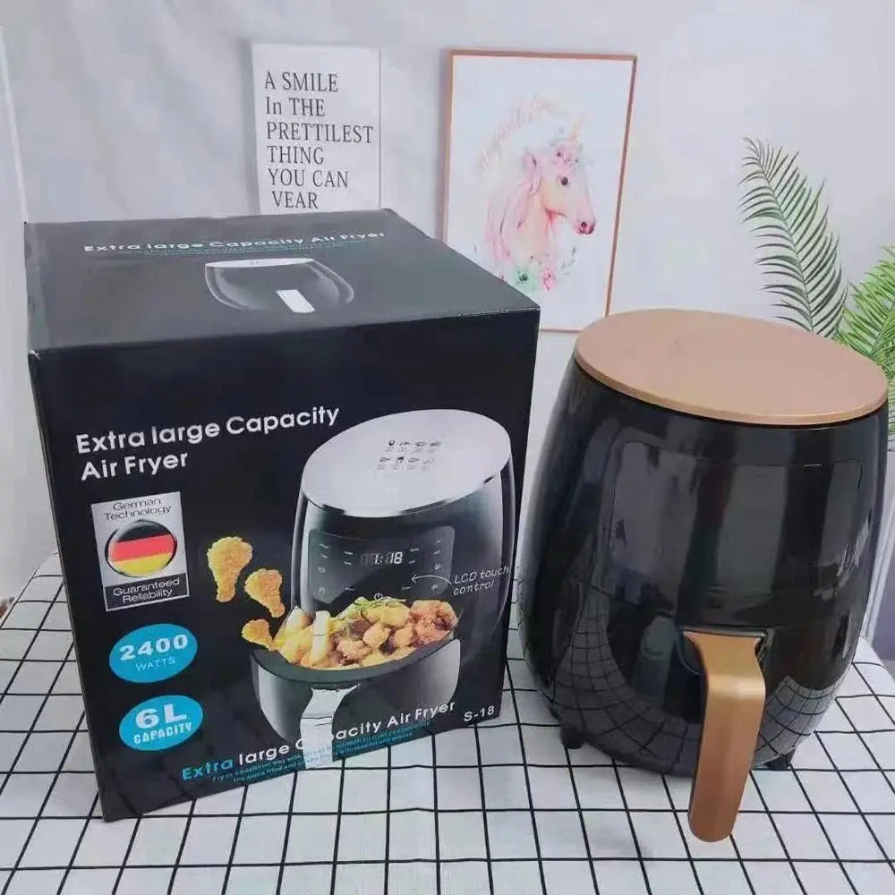 Freidora De Aire Air Fryer De 6 Litros Pantalla Táctil 2400w - vista 3