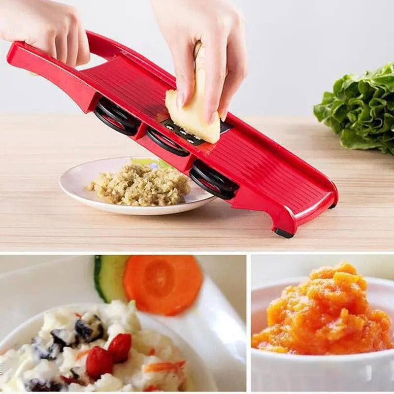 Picador De Verduras Rallador Cortador Fruta Alimentos Manual - vista 3