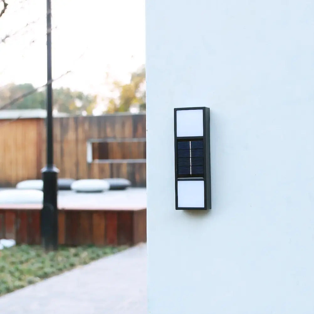 Pack 2 Luces Solares Foco Led Lampara Aplique Con Sensor Luz - vista 4