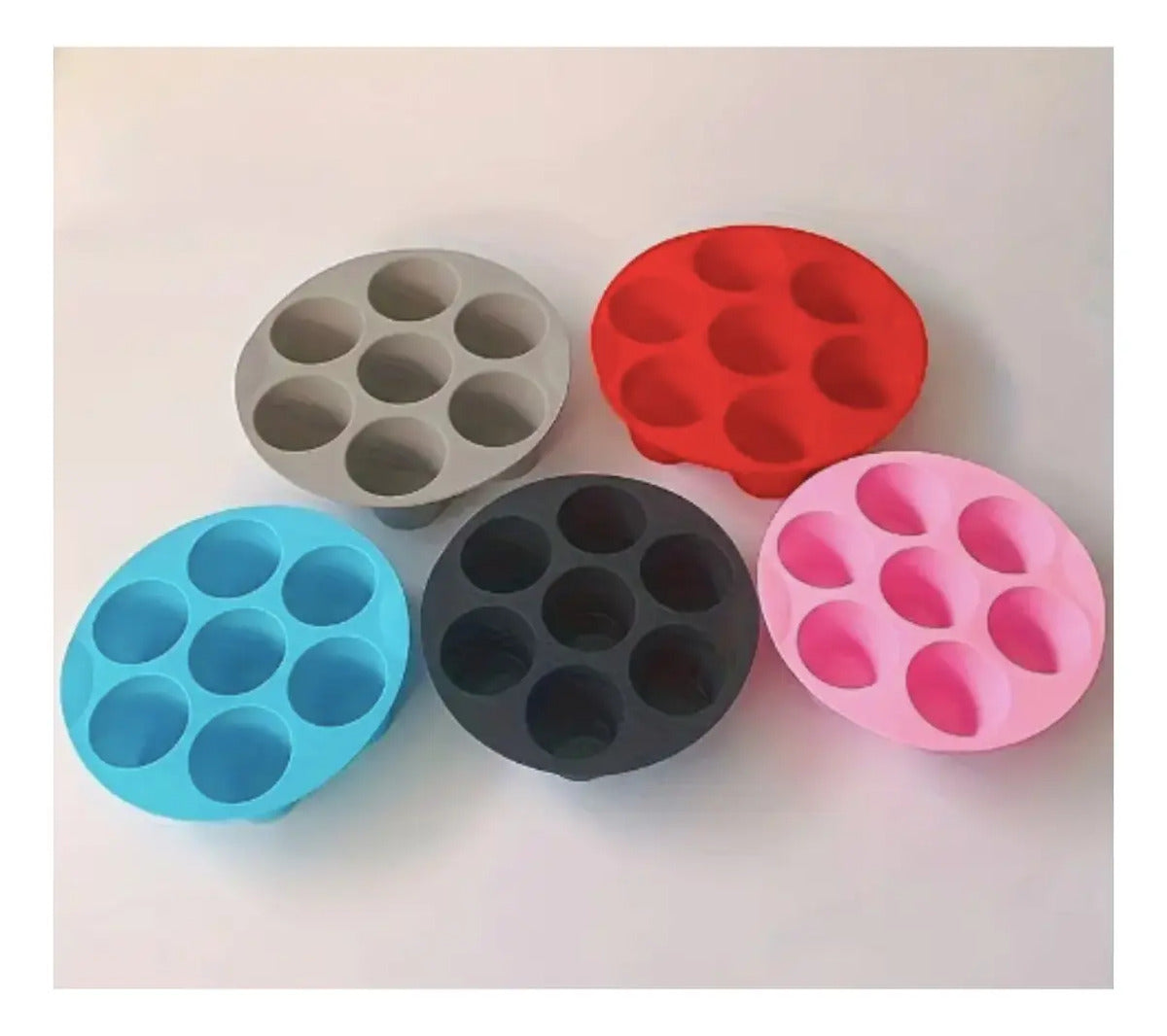 Moldes Silicona De 7 Mini Cupcakes Air Fryer/horno Eléctrico - vista 8