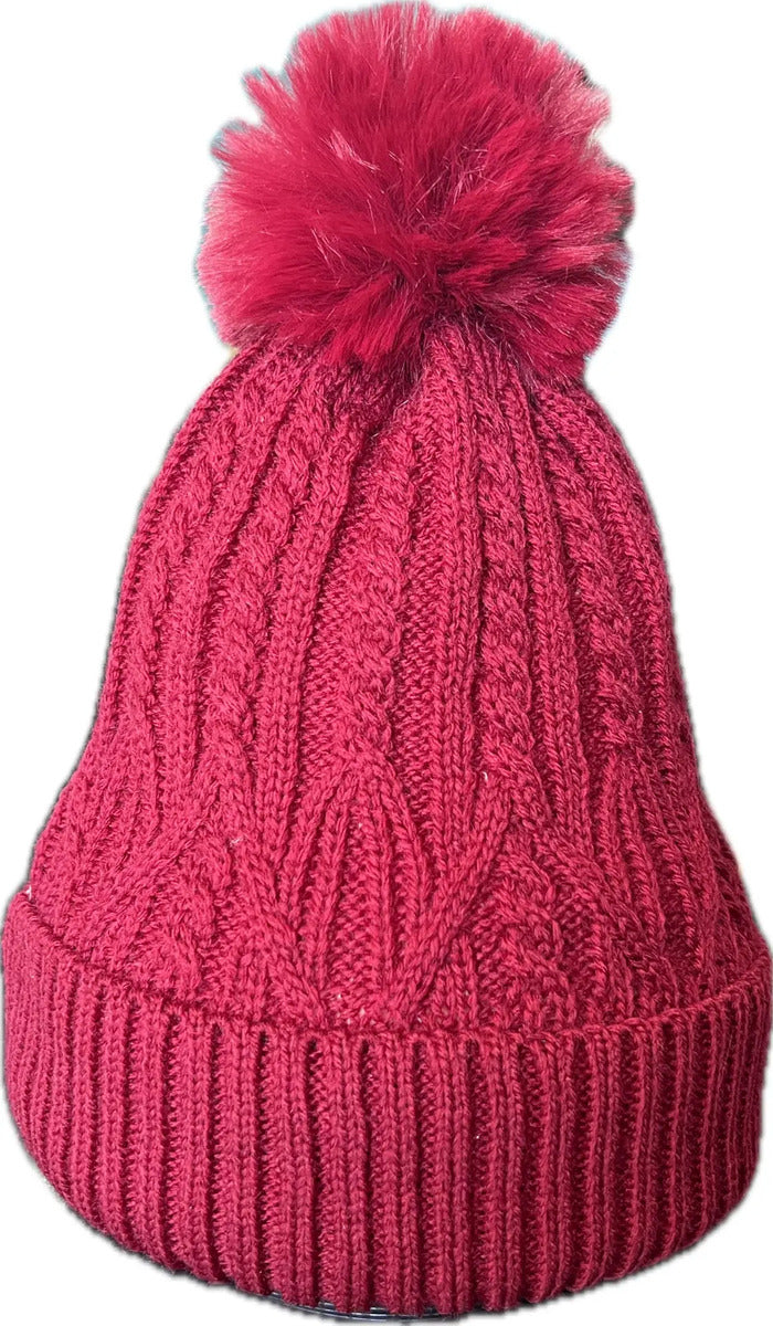 Gorro De Invierno Con Interior De Chiporro Y Pompon Peludo - vista 16