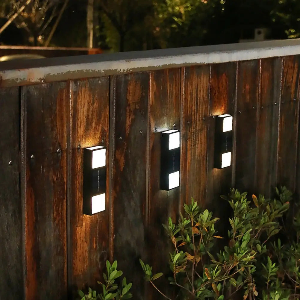 Pack 2 Luces Solares Foco Led Lampara Aplique Con Sensor Luz - vista 6
