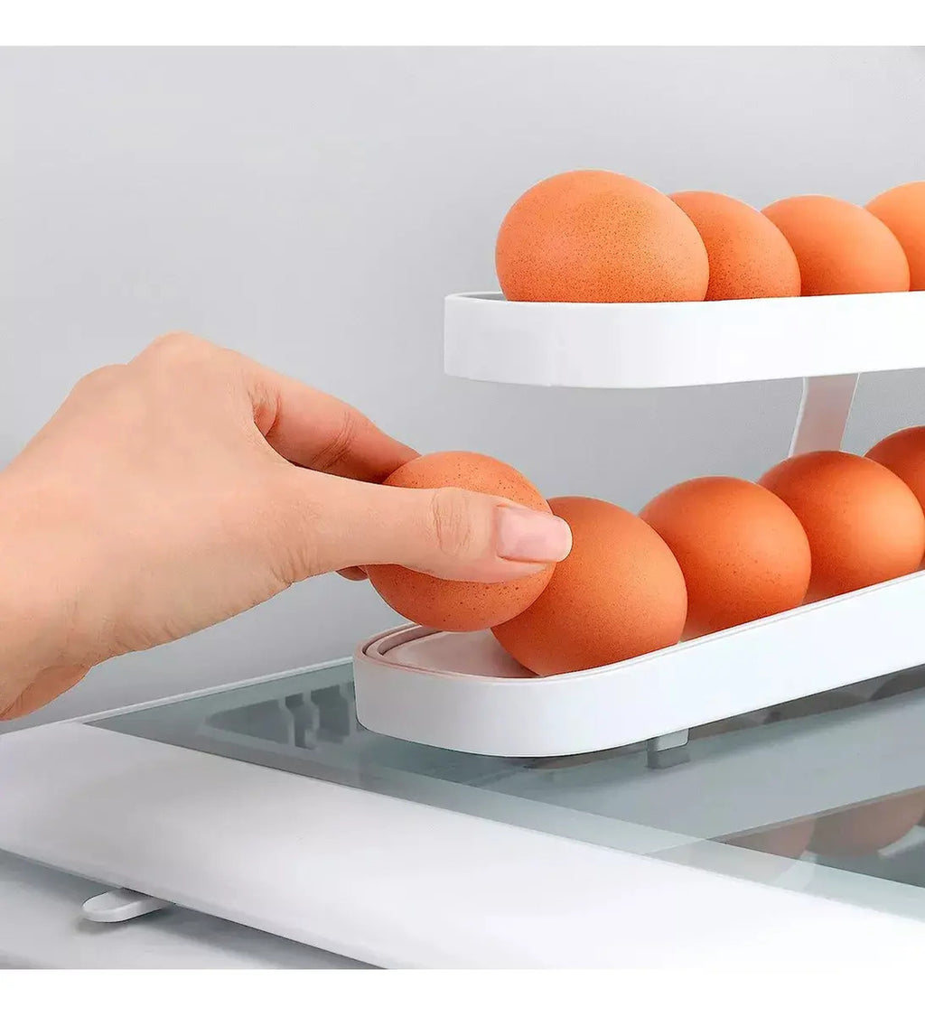 Huevera Organizador Dispensador De Huevos Automático 15 Unid - vista 7