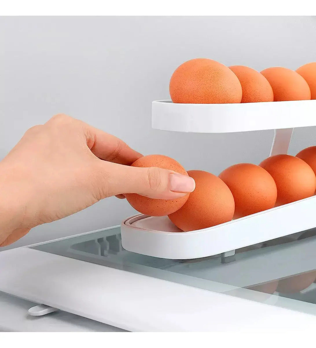 Huevera Organizador Dispensador De Huevos Automático 15 Unid - vista 7