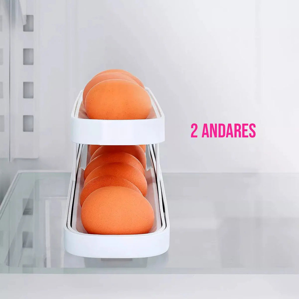 Huevera Organizador Dispensador De Huevos Automático 15 Unid - vista 8