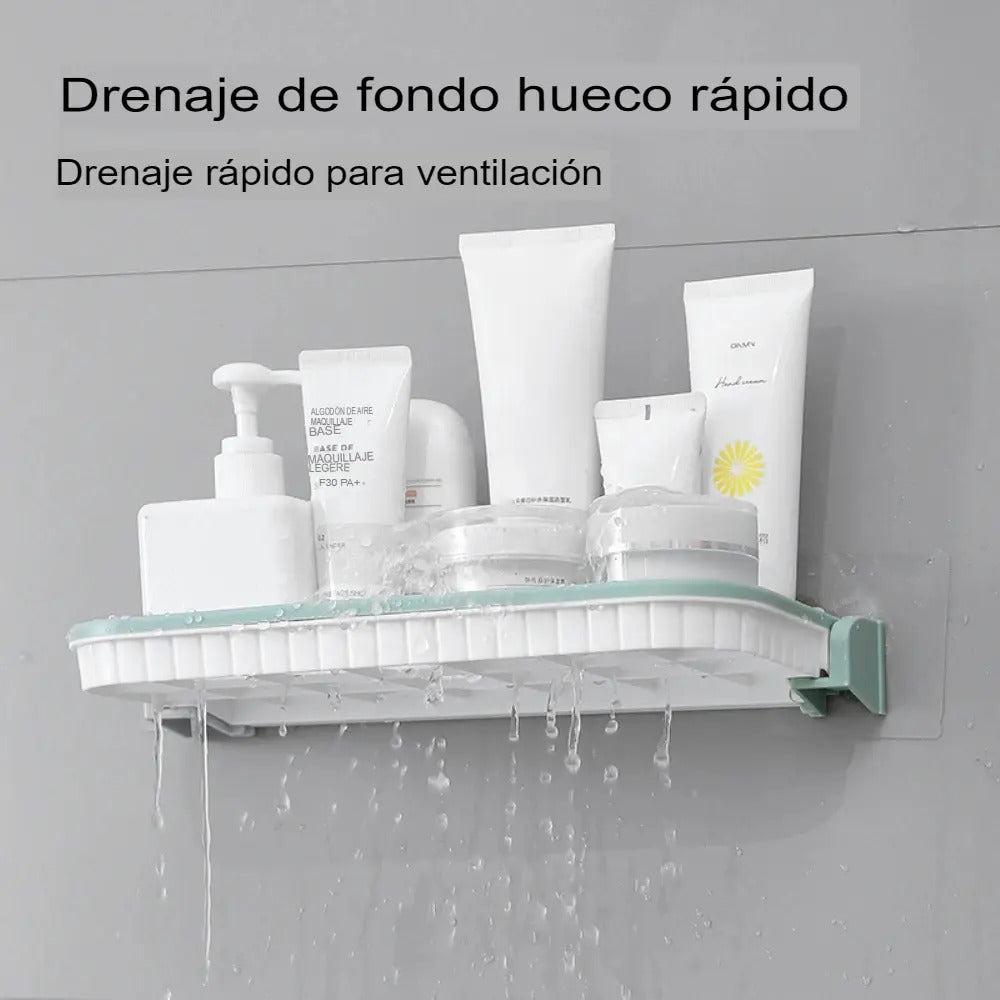 Repisa Flotante Organizador Baño Ducha Cocina Plegable Pared - vista 8