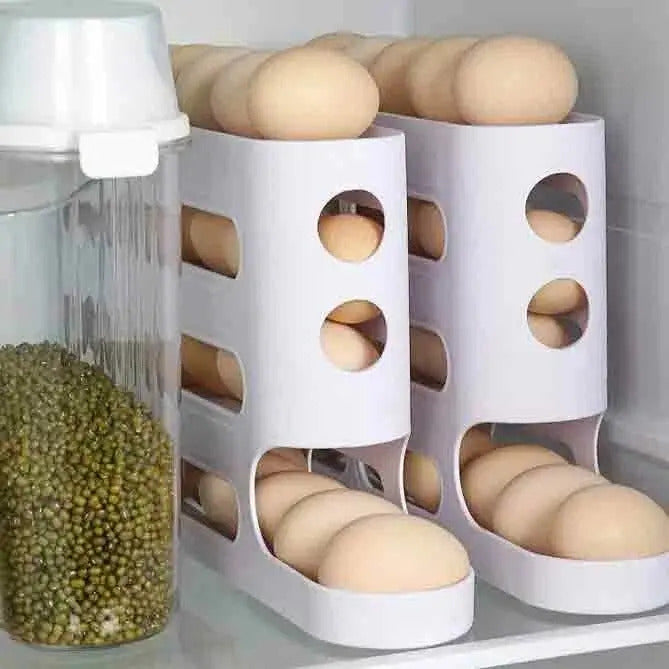 Organizador De Huevos Practico Dispensador Porta Huevos 26u - vista 3