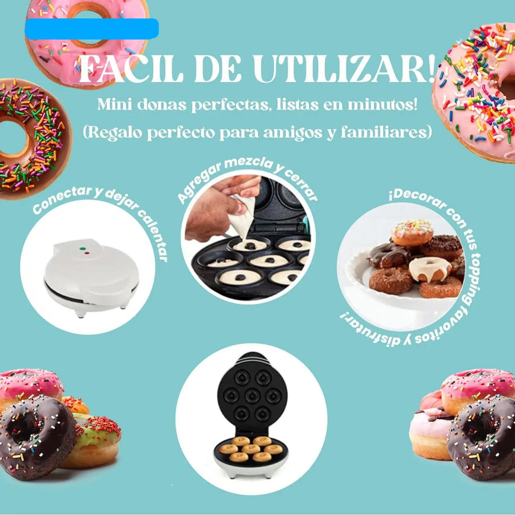Maquina De Hacer Donas Y Mini Donas Donuts Maker 1200w - vista 5