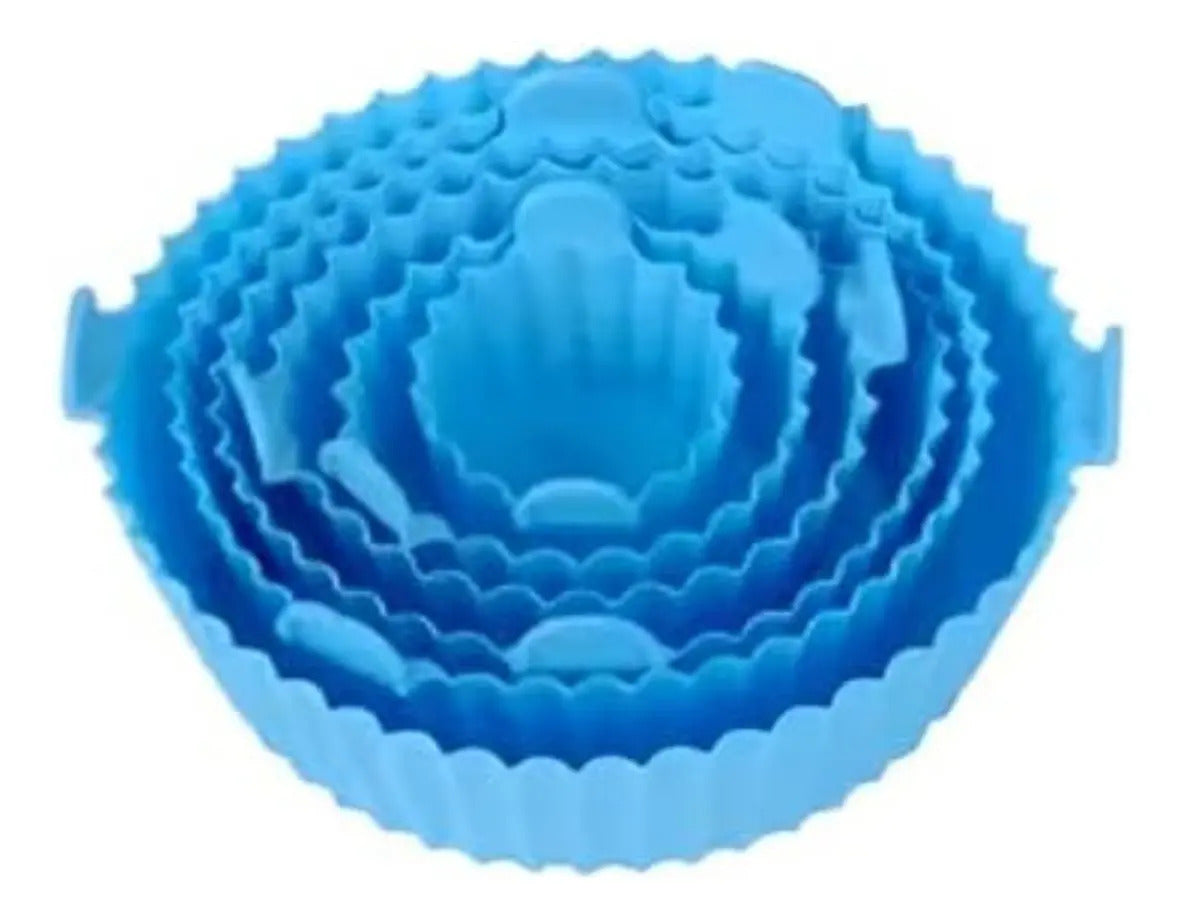 Pack 6 Molde Silicona Antiadherente Para Freidora De Aire - vista 2