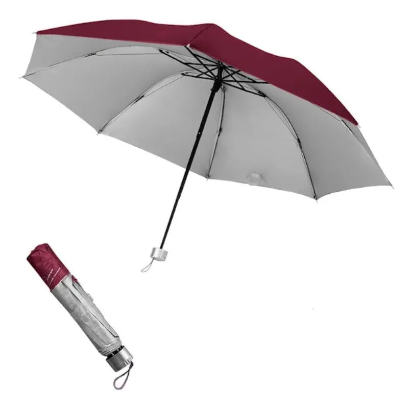 Paraguas Lluvia Plegable sombrilla Impermeable Retractil Uv - vista 18