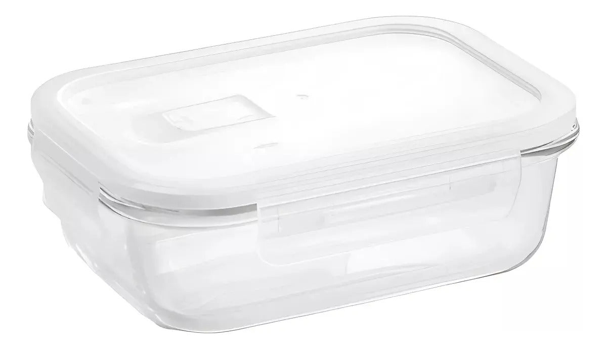 Contenedor hermético de vidrio rectangular 1000 ml