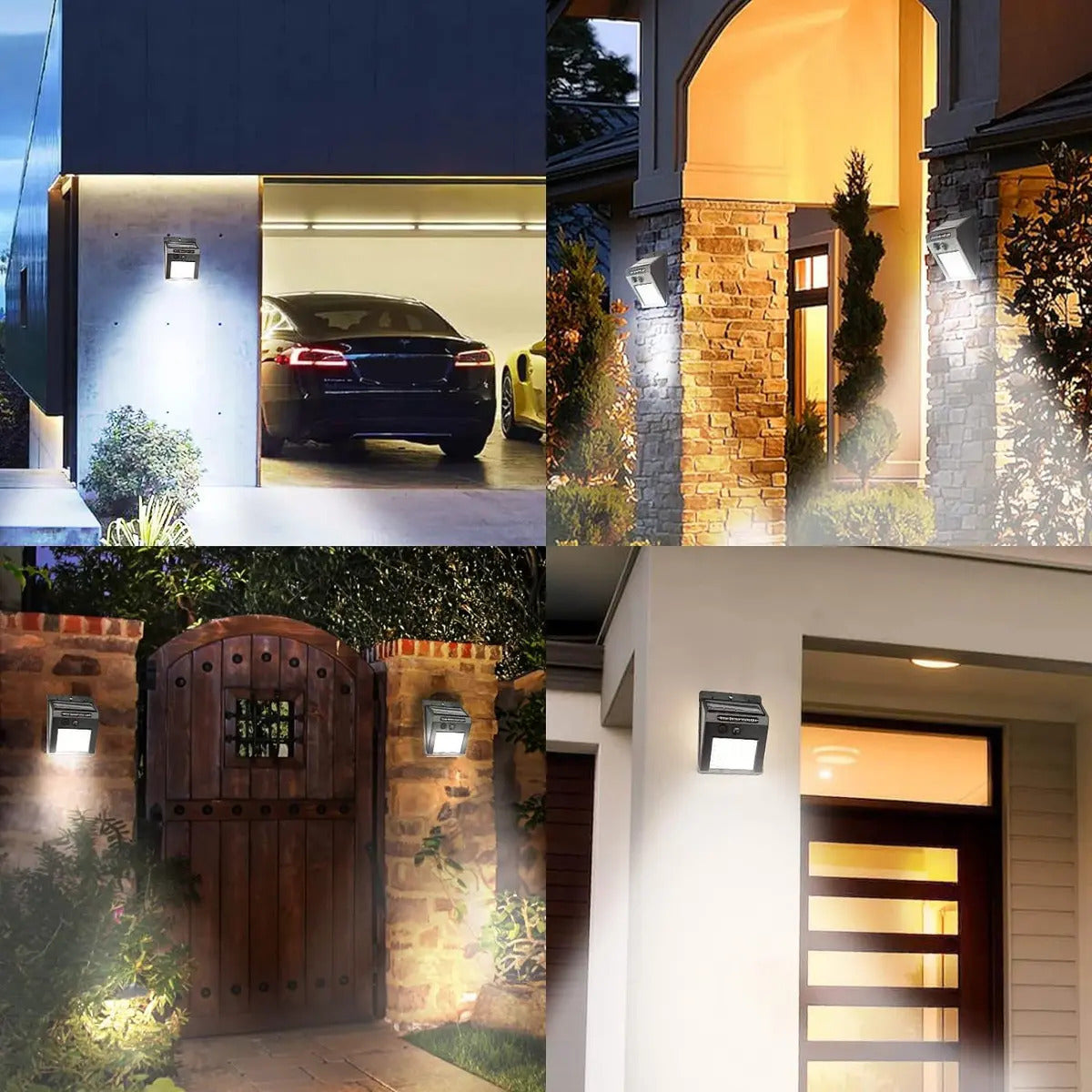 Lampara Solar Foco 30 Led Con Sensor De Movimiento Y Luz - vista 5