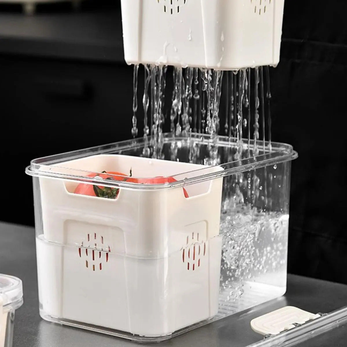 Contenedor De Frutas Para Refrigerador Envase Para Verduras - vista 4