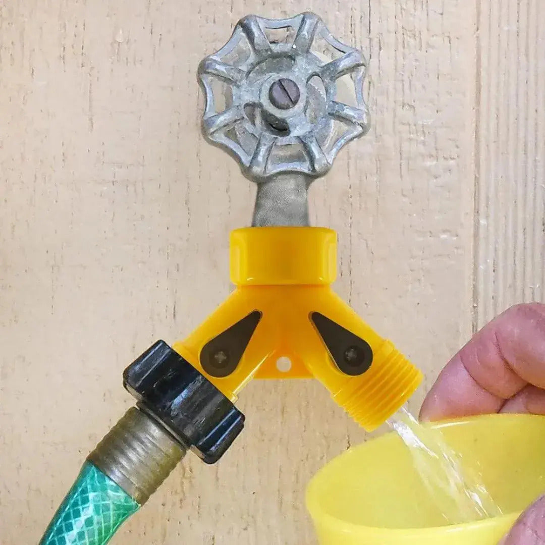 Adaptador Doble Conexión De Agua Tipo  Y  Plástico - vista 2