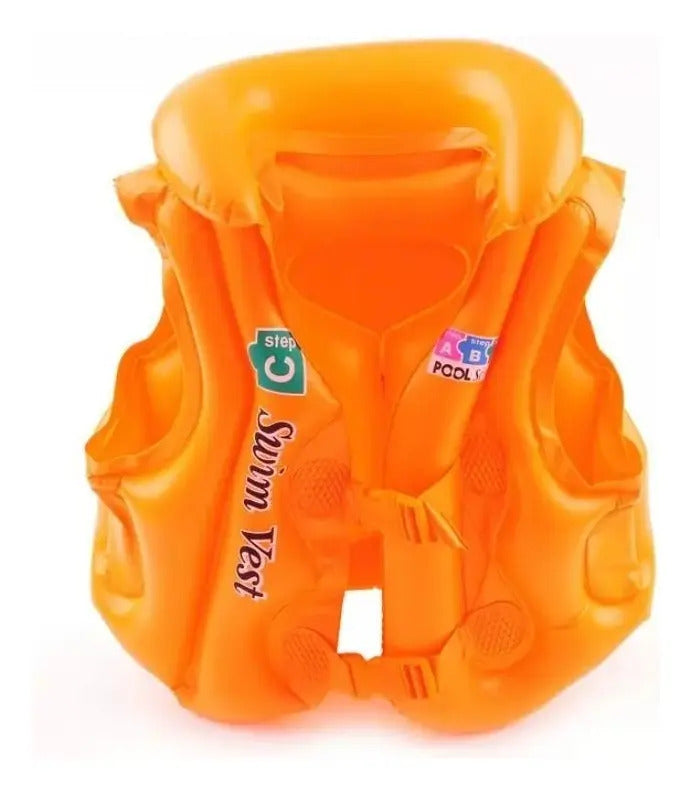 Chaleco Salvavidas Inflable Para Niños Ideal 3 A 10 Años - vista 5