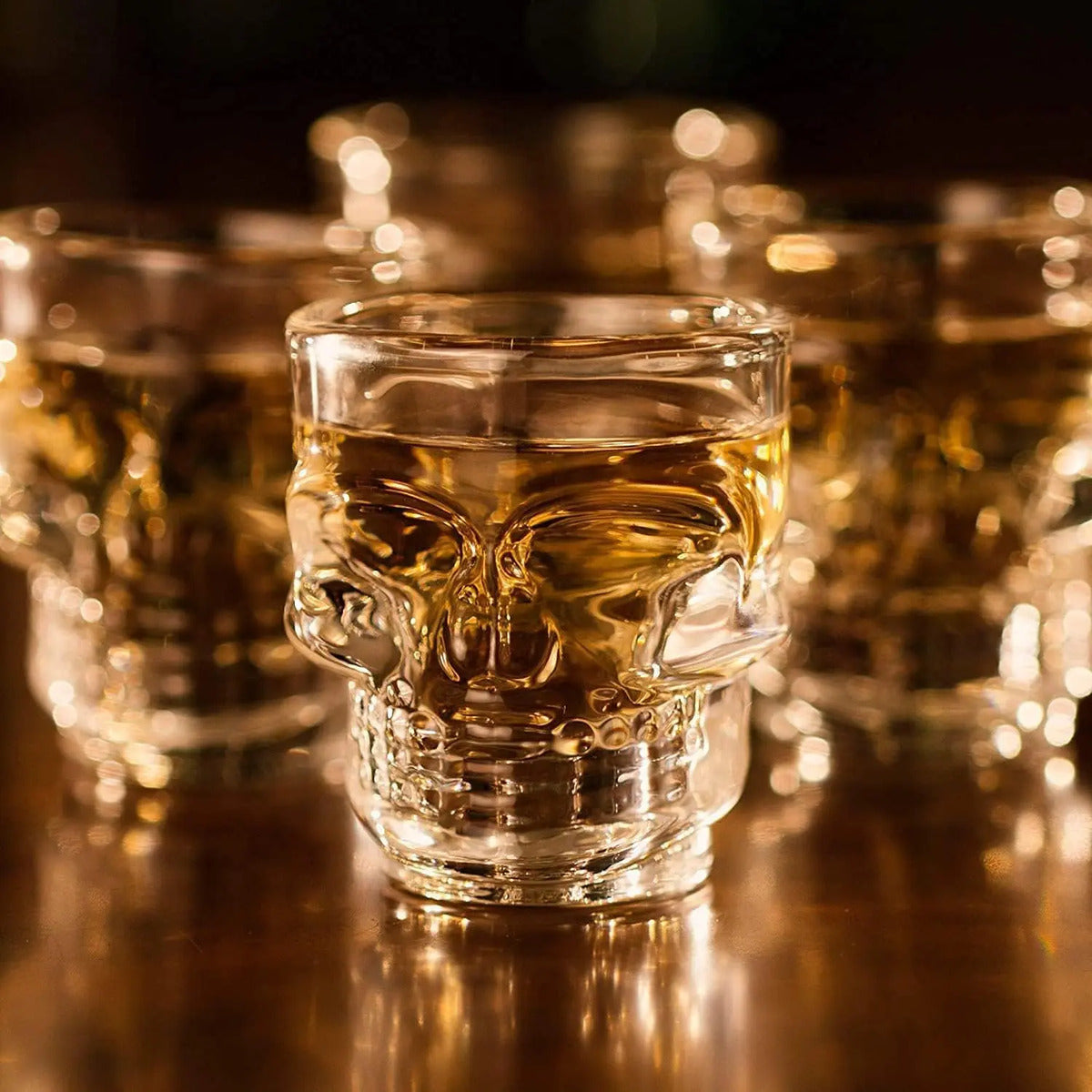 Set 6 Vaso De Calavera 75 Ml , Vidrio Corto Shot Caja - vista 5