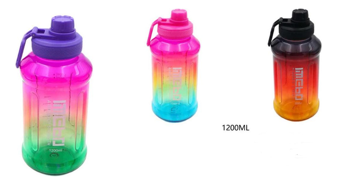Botella De Agua Deportiva Gym Ejercicio Escolar  1.2 Litros - vista 11