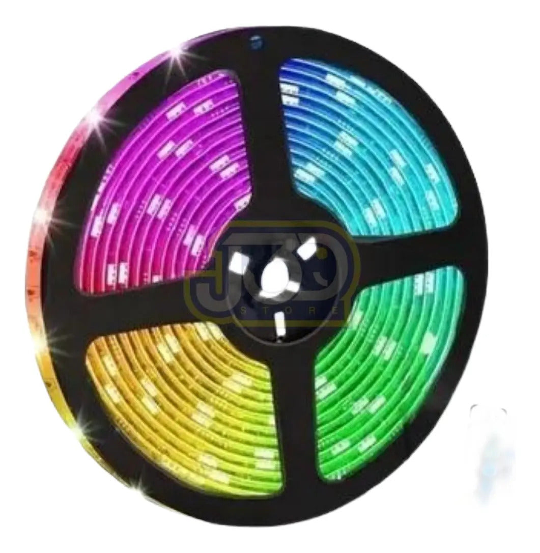 Luces Led Tira 16 Colores Cinta 5 Metros Led Rgb Control - vista 2