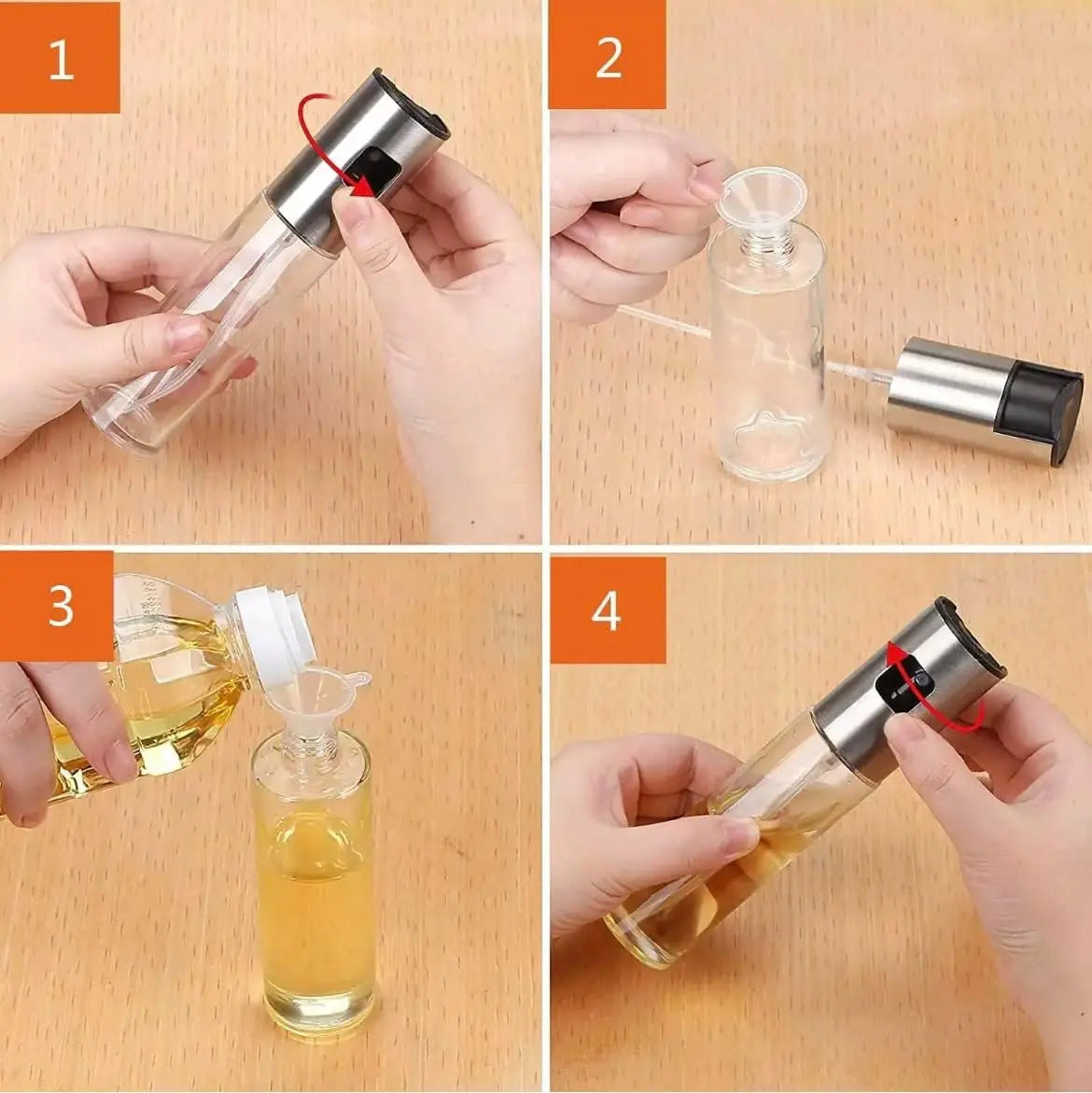 Spray Rociador De Aceite Vinagre Excelente Calidad 100ml - vista 7