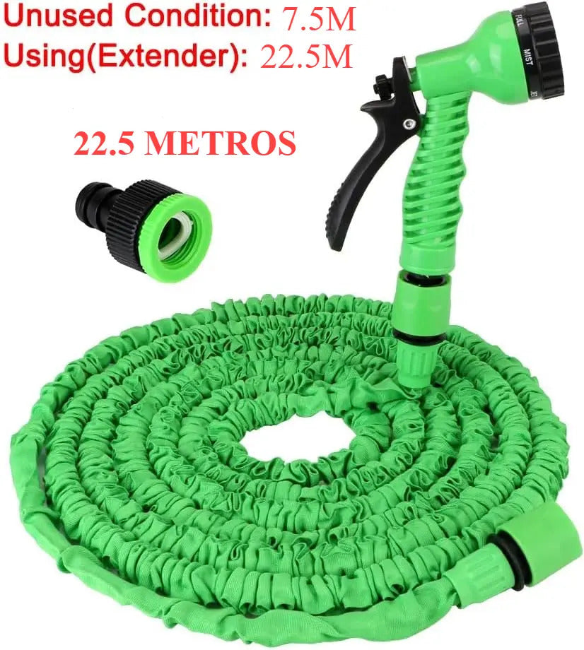 Manguera De Agua Retractil Expandible Con Pistola 22.5 Mts - vista 4