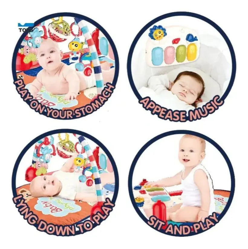 Juego Movil Alfombra Bebe Didactico Musical Pedales Fitness - vista 6