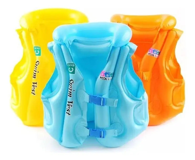 Chaleco Salvavidas Inflable Para Niños Ideal 3 A 10 Años - vista 9