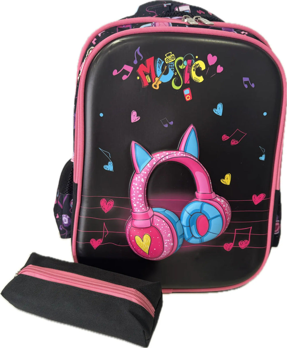 Mochila + Estuche Escolar, Infantil 2 Piezas Hermoso Diseño - vista 8
