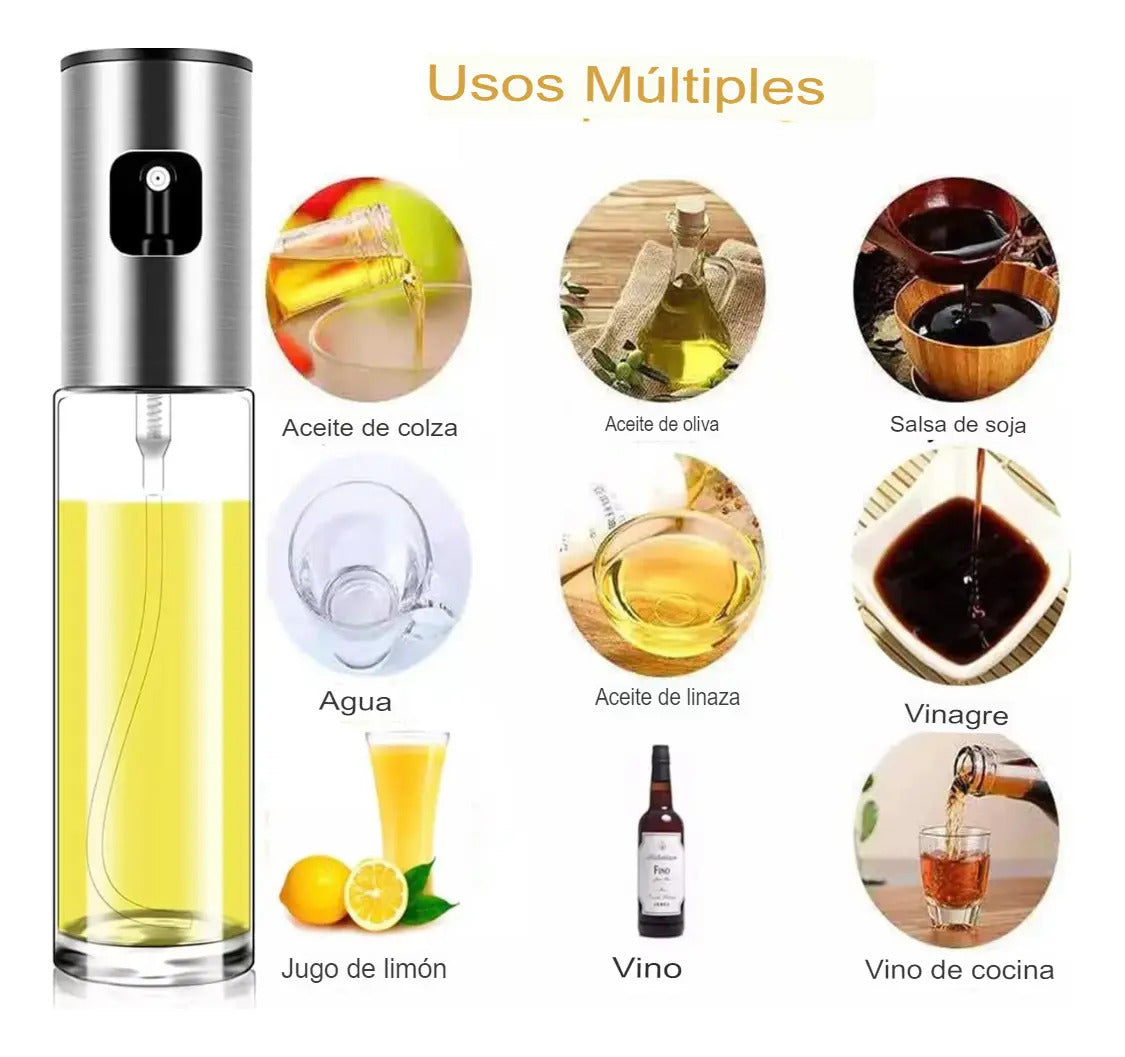 Spray Rociador De Aceite Vinagre Excelente Calidad 100ml - vista 5