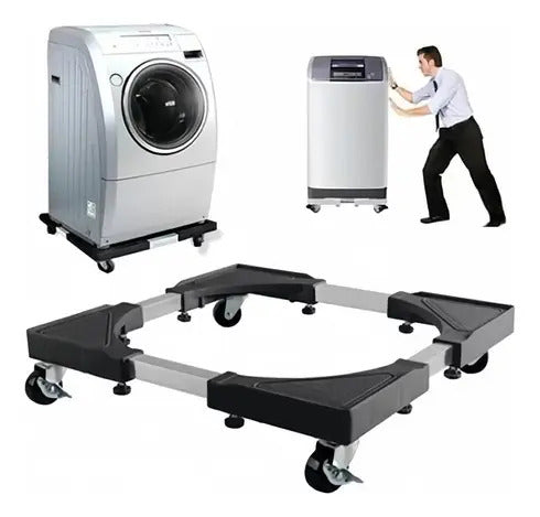 Soporte Base Ajustable Con Ruedas Para Mover Lavadora Nevera - vista 7