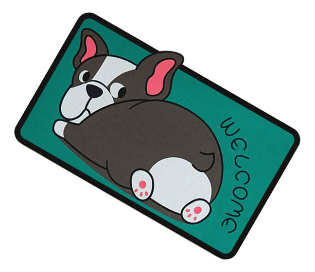 Limpia Pie Tapete Alfombra Motivo Animalitos Welcome Home - vista 9