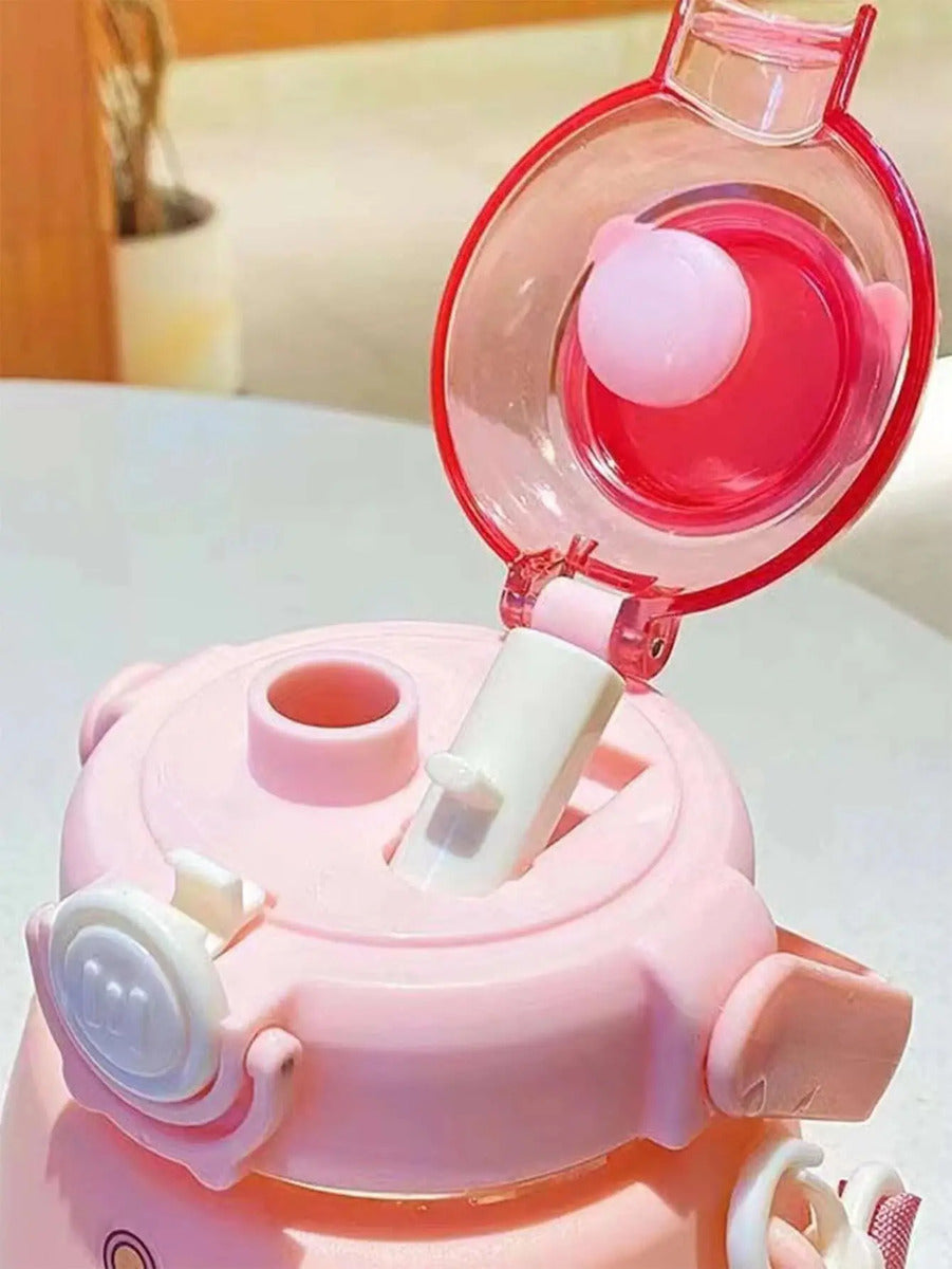 Botella Para Agua Grande Diseño Oso Kawai Colores 1.2 Litros - vista 5