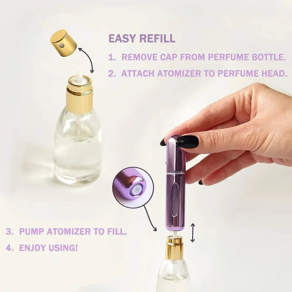 Mini Botellas Atomizadoras Perfume Recargables Portátil 5ml - vista 2