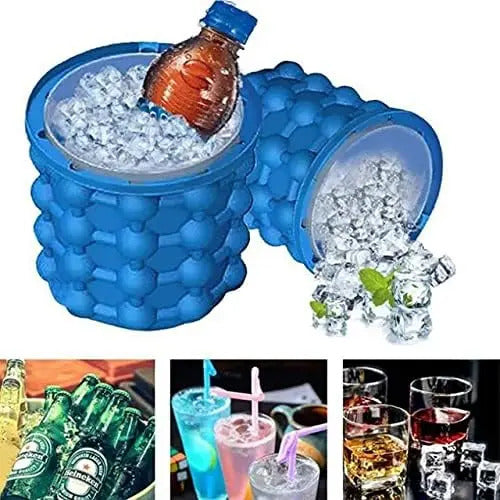 Molde Para Hacer Hielo Cubeta De Silicona Cubos De Hielo - vista 5