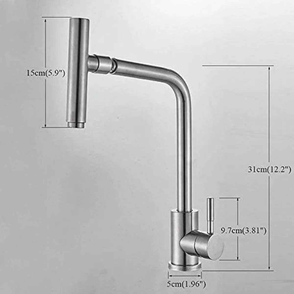 Grifo Lavaplatos Llave De Agua Cocina Cabeza Giratorio 360 - vista 2