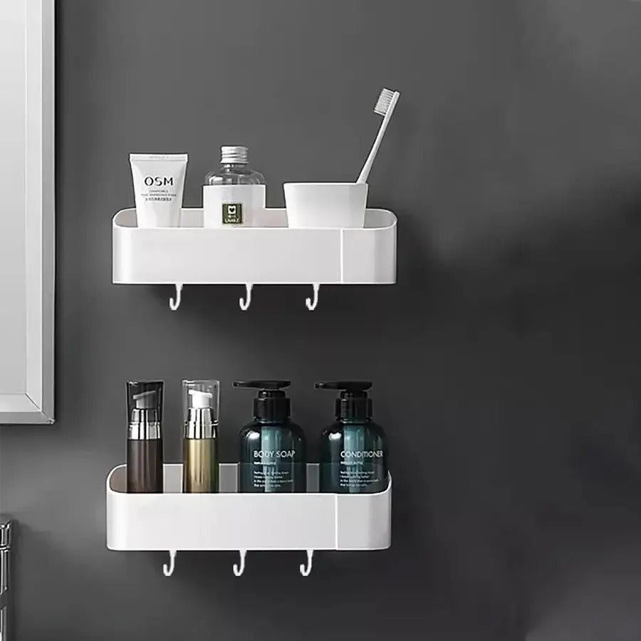 Repisa Flotante Organizador Baño Ducha Cocina Pared Adhesivo - vista 4