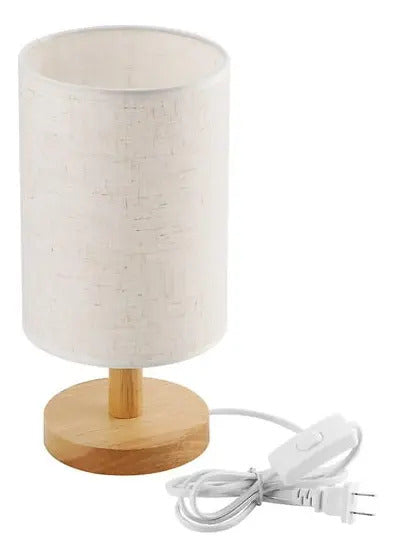 Lampara Velador Mesa Escritorio Elegante Diseño Madera E27 - vista 11