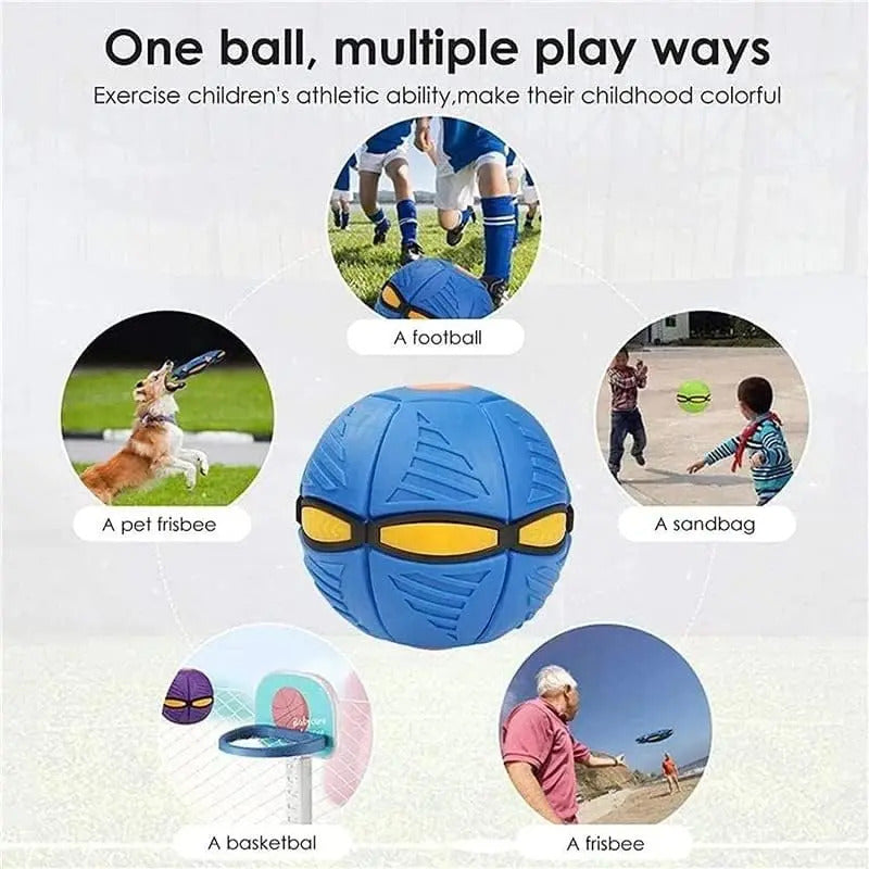 Pelota Frisbee 2 En 1 Juguete Perro Niño Con Luces Platillo - vista 15
