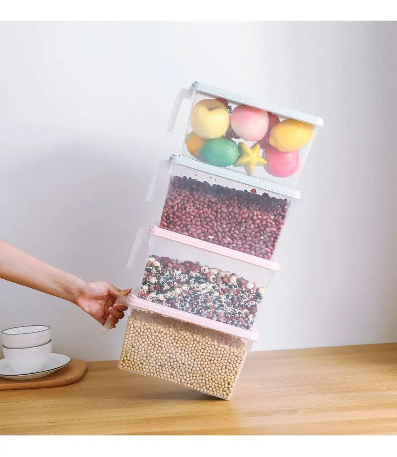 Organizador Para Refrigerador Contenedor Con Tapa Y Mango - vista 7