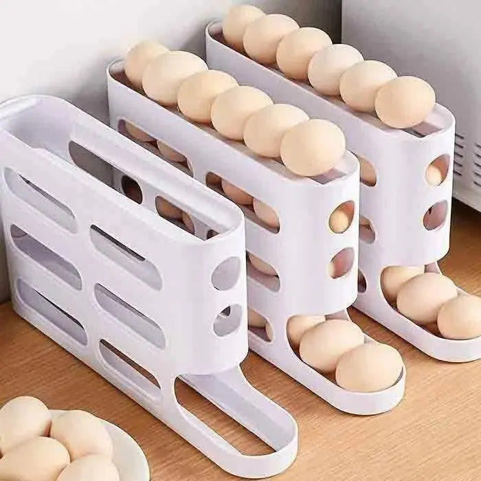 Organizador De Huevos Practico Dispensador Porta Huevos 26u - vista 6